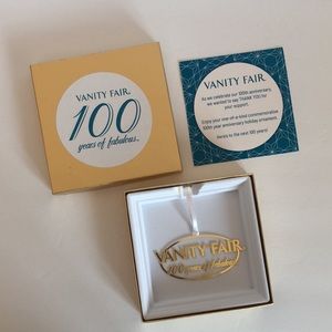 Vanity Fair 100th Anniversary Commemorative Holiday Ornament-Rare Hard To Find